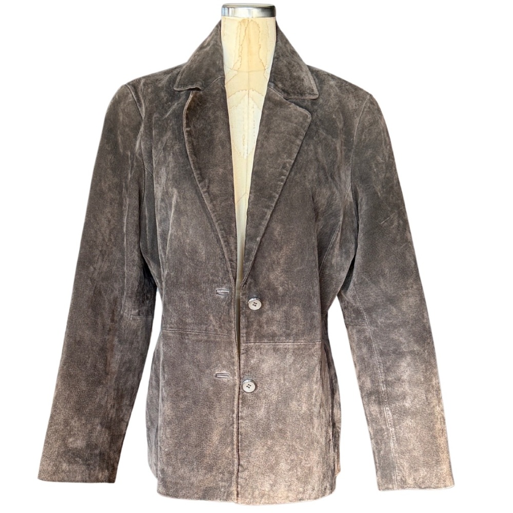 Vintage Brown Suede Blazer Women’s Size 12